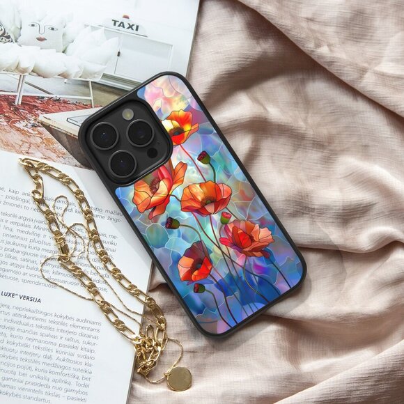 Floral Phone Cover – iPhone 16, 15 Pro, 14, Galaxy S25, S24, S24 Ultra, Pixel 9 - Picture 6 of 9